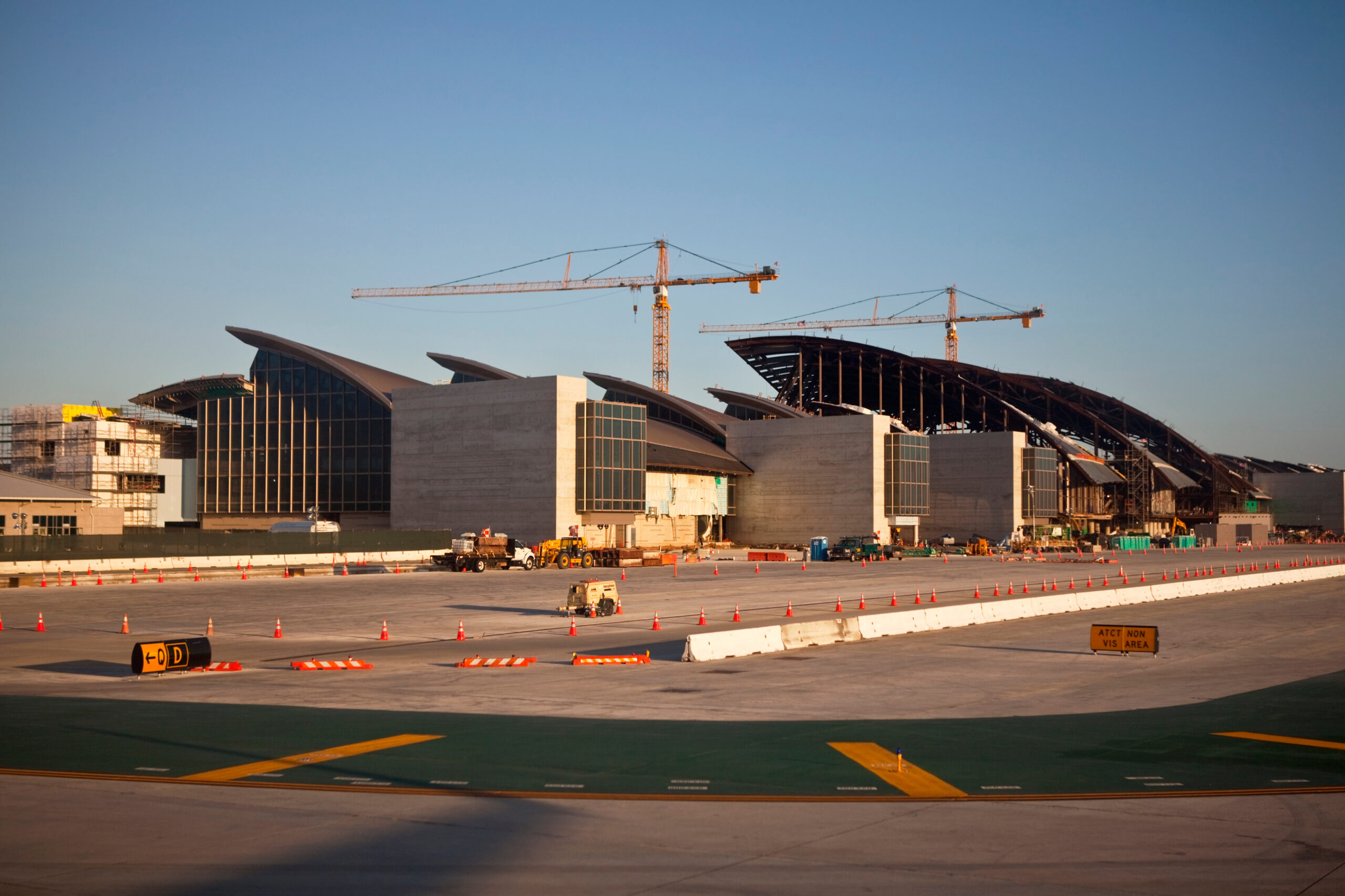 Construction nears completion at the Tom Bradley terminal at Los Angeles International Airport on April,14, 2011 in Los Angeles, California, USA.